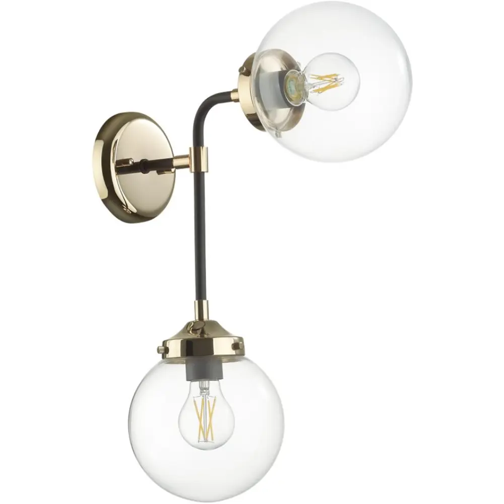 Фото Настенный светильник ODEON LIGHT 4971/2W PRIAMA цвет черный Фото Настенный светильник ODEON LIGHT 4971/2W PRIAMA цвет черный