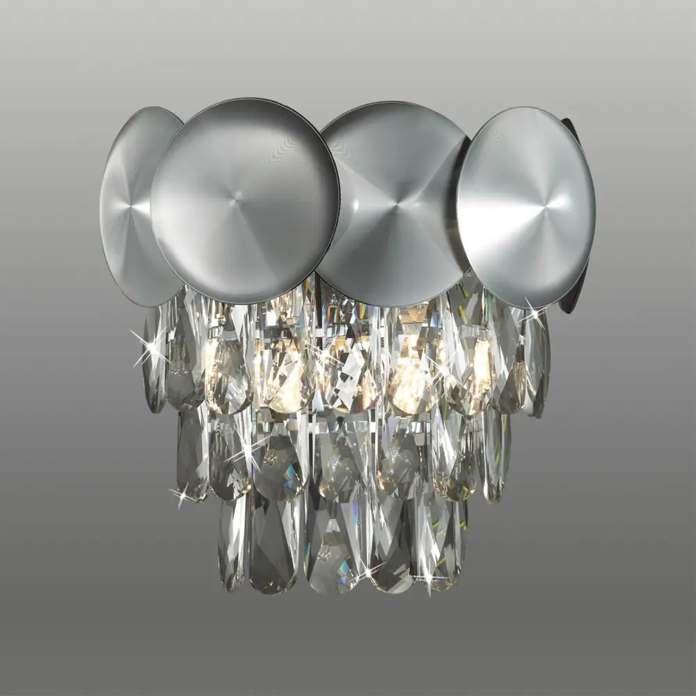 Фото 2 Настенный светильник ODEON LIGHT 4972/2W CATRIS цвет никель Фото 2 Настенный светильник ODEON LIGHT 4972/2W CATRIS цвет никель
