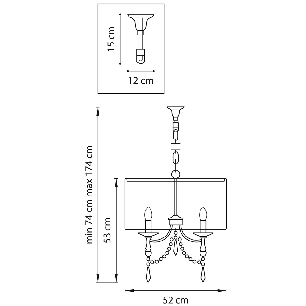 Фото 2 Люстра подвесная LIGHTSTAR Paralume 725033 3 лампы 9 м² цвет золото Фото 2 Люстра подвесная LIGHTSTAR Paralume 725033 3 лампы 9 м² цвет золото