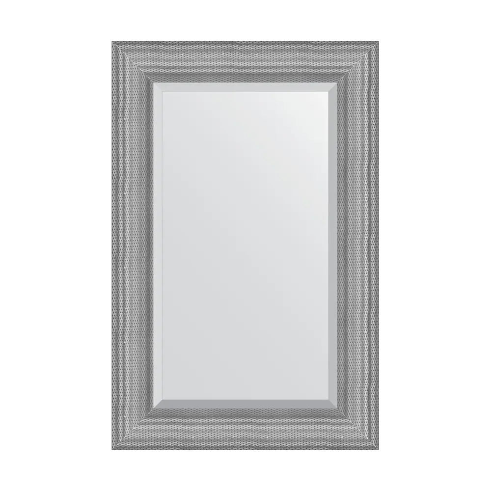 Фото Зеркало с фацетом в багетной раме Evoform серебряная кольчуга 88 мм 57x87 см BY 3935 Фото Зеркало с фацетом в багетной раме Evoform серебряная кольчуга 88 мм 57x87 см BY 3935