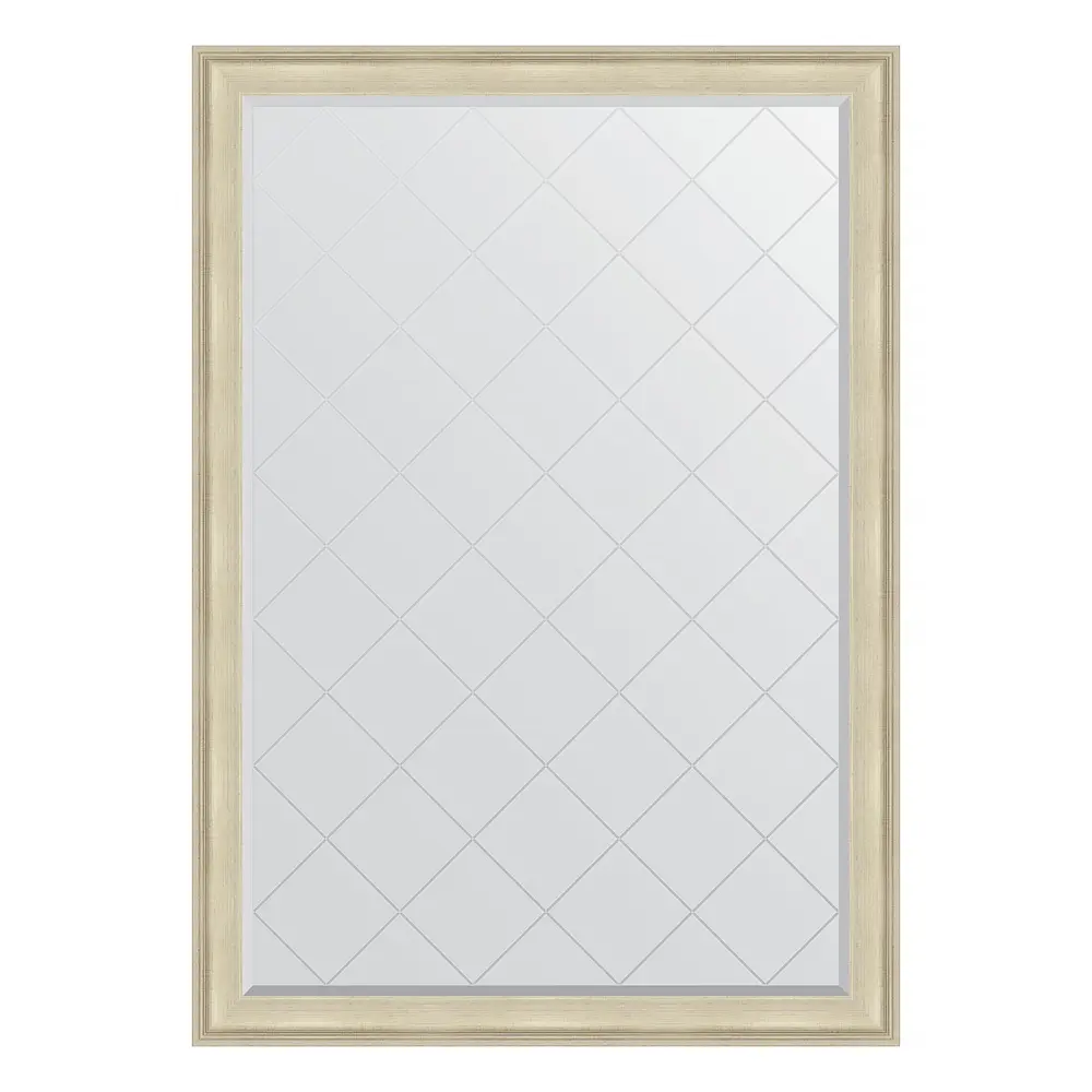 Фото Зеркало с гравировкой в багетной раме Evoform травленое серебро 95 мм 133x188 см BY 4499