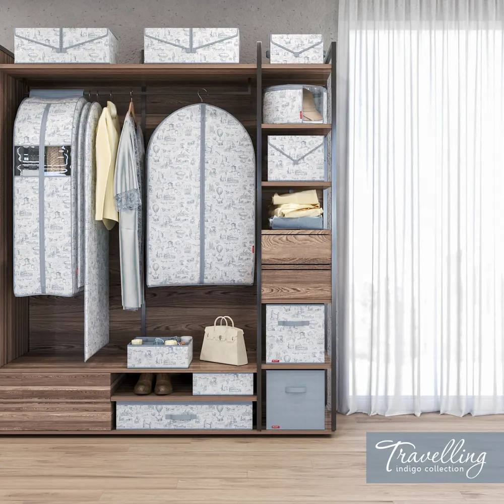 Фото 5 Чехол для белья Valiant Travelling 50x35 см цвет индиго Фото 5 Чехол для белья Valiant Travelling 50x35 см цвет индиго