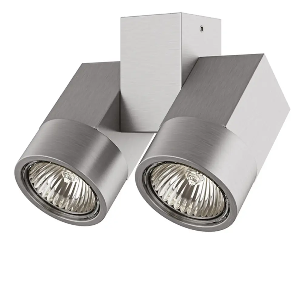Фото Спот поворотный LIGHTSTAR 51039 Illumo X2 2 лампы 7 м² цвет серый Фото Спот поворотный LIGHTSTAR 51039 Illumo X2 2 лампы 7 м² цвет серый