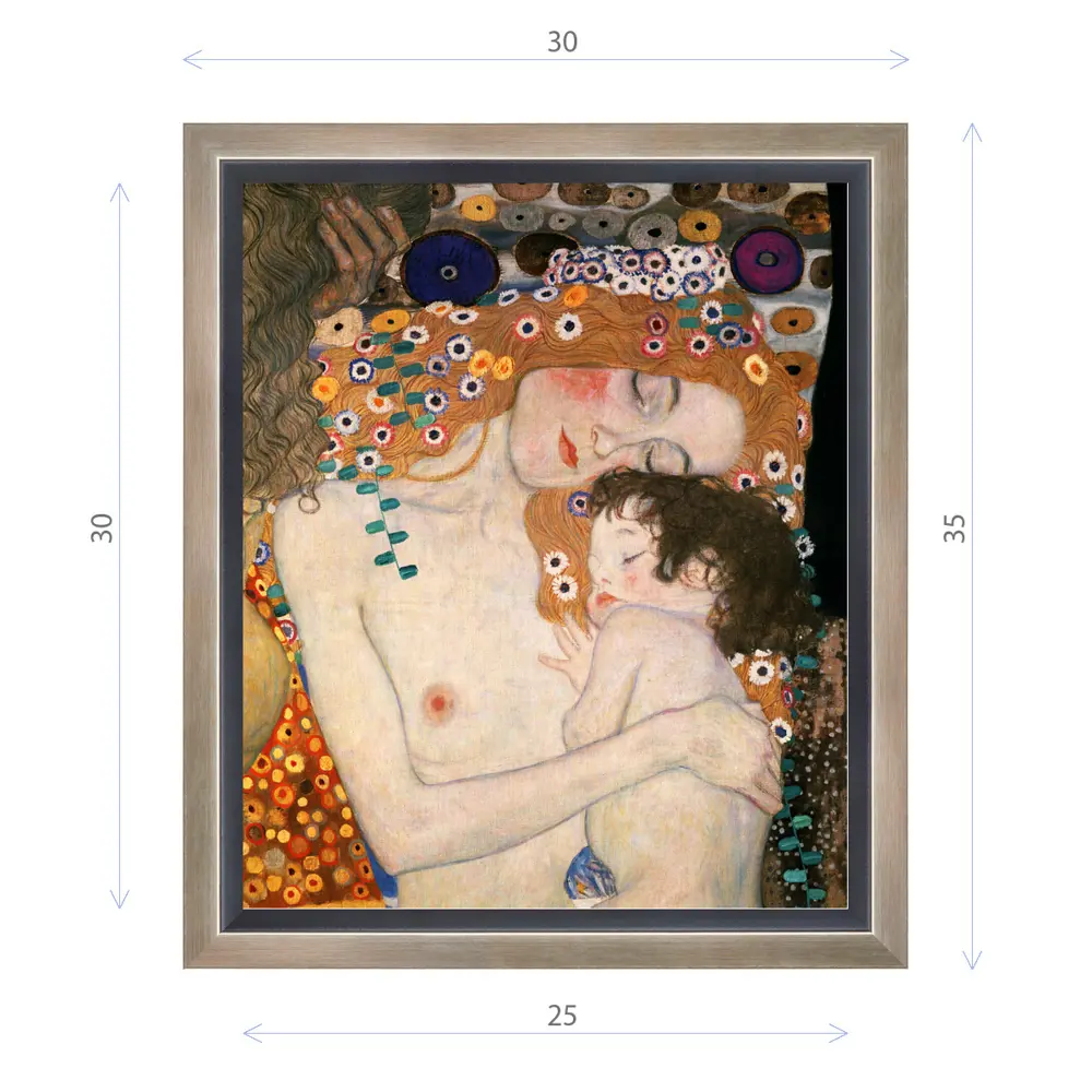 Фото Картина в раме Декор депо "Густав Климт. Мать и дитя" 35x30 см