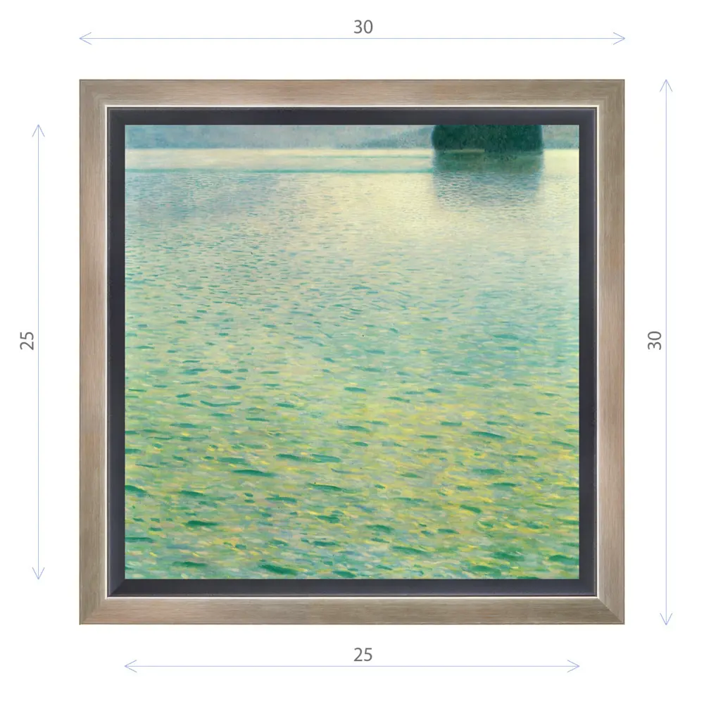 Фото Картина в раме Декор депо "Густав Климт. Остров вдали" 30x30 см