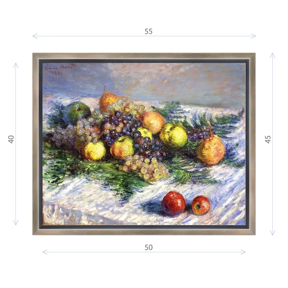 Фото Картина в раме Декор депо Клод Моне Персики и груши 45x55 см Фото Картина в раме Декор депо Клод Моне Персики и груши 45x55 см