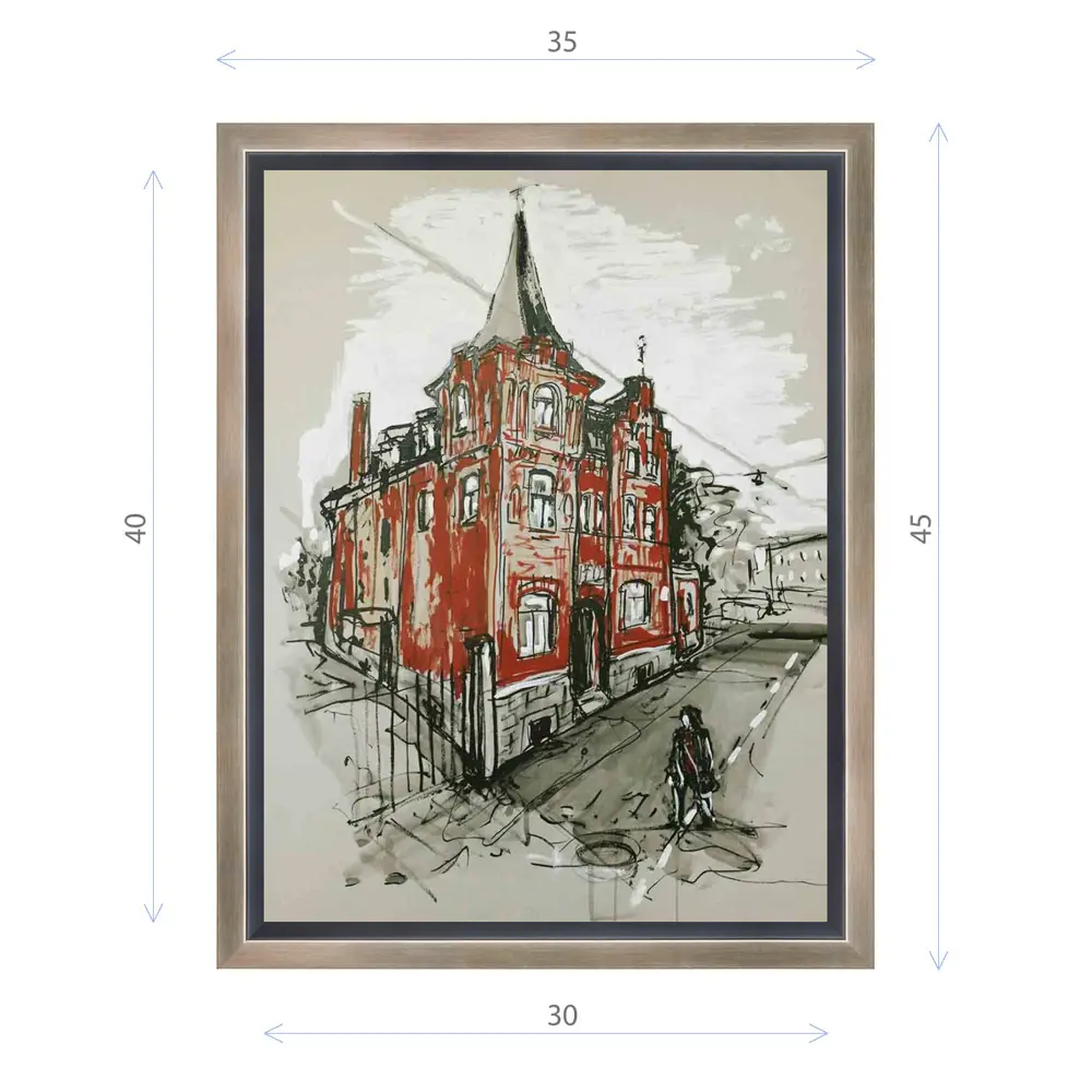 Фото Картина в раме Декор депо "Константин Малютин. Sakala 23 Tallinn" 45x35 см Фото Картина в раме Декор депо "Константин Малютин. Sakala 23 Tallinn" 45x35 см