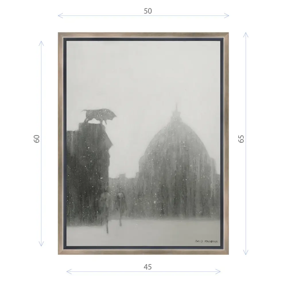 Фото Картина в раме Декор депо "Константин Малютин. ВДНХ. Снегопад" 65x50 см Фото Картина в раме Декор депо "Константин Малютин. ВДНХ. Снегопад" 65x50 см
