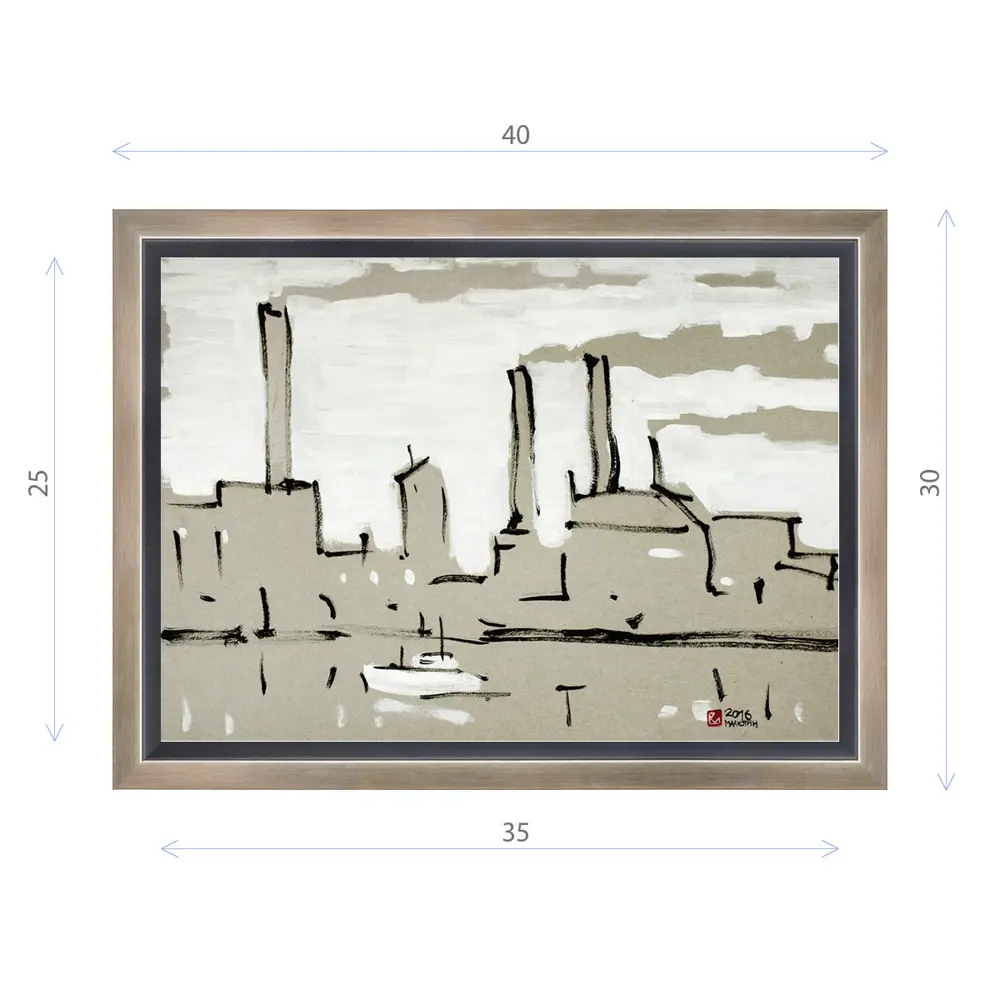 Фото Картина в раме Декор депо "Константин Малютин. Белый катер" 30x40 см Фото Картина в раме Декор депо "Константин Малютин. Белый катер" 30x40 см