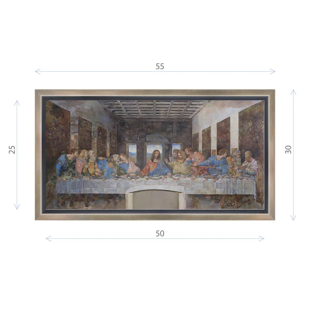 Фото Картина в раме Декор депо Леонардо да Винчи Тайная вечеря 30x55 см Фото Картина в раме Декор депо Леонардо да Винчи Тайная вечеря 30x55 см