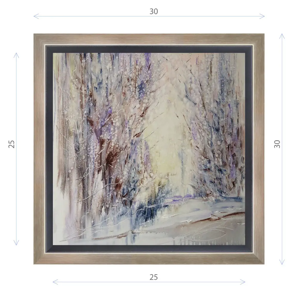 Фото Картина в раме Декор депо "Михаил Харитонов. Морозные узоры" 30x30 см Фото Картина в раме Декор депо "Михаил Харитонов. Морозные узоры" 30x30 см