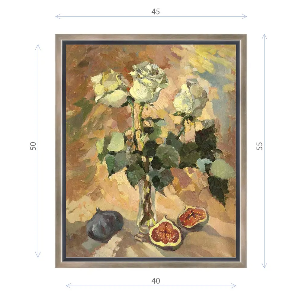 Фото Картина в раме Декор депо "Ксения Черномор. Белое трио" 55x45 см Фото Картина в раме Декор депо "Ксения Черномор. Белое трио" 55x45 см