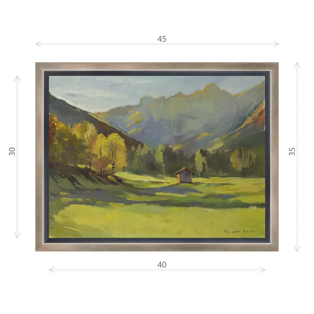 Фото Картина в раме Декор депо "Ксения Черномор. Светлый день в Альпах" 35x45 см Фото Картина в раме Декор депо "Ксения Черномор. Светлый день в Альпах" 35x45 см