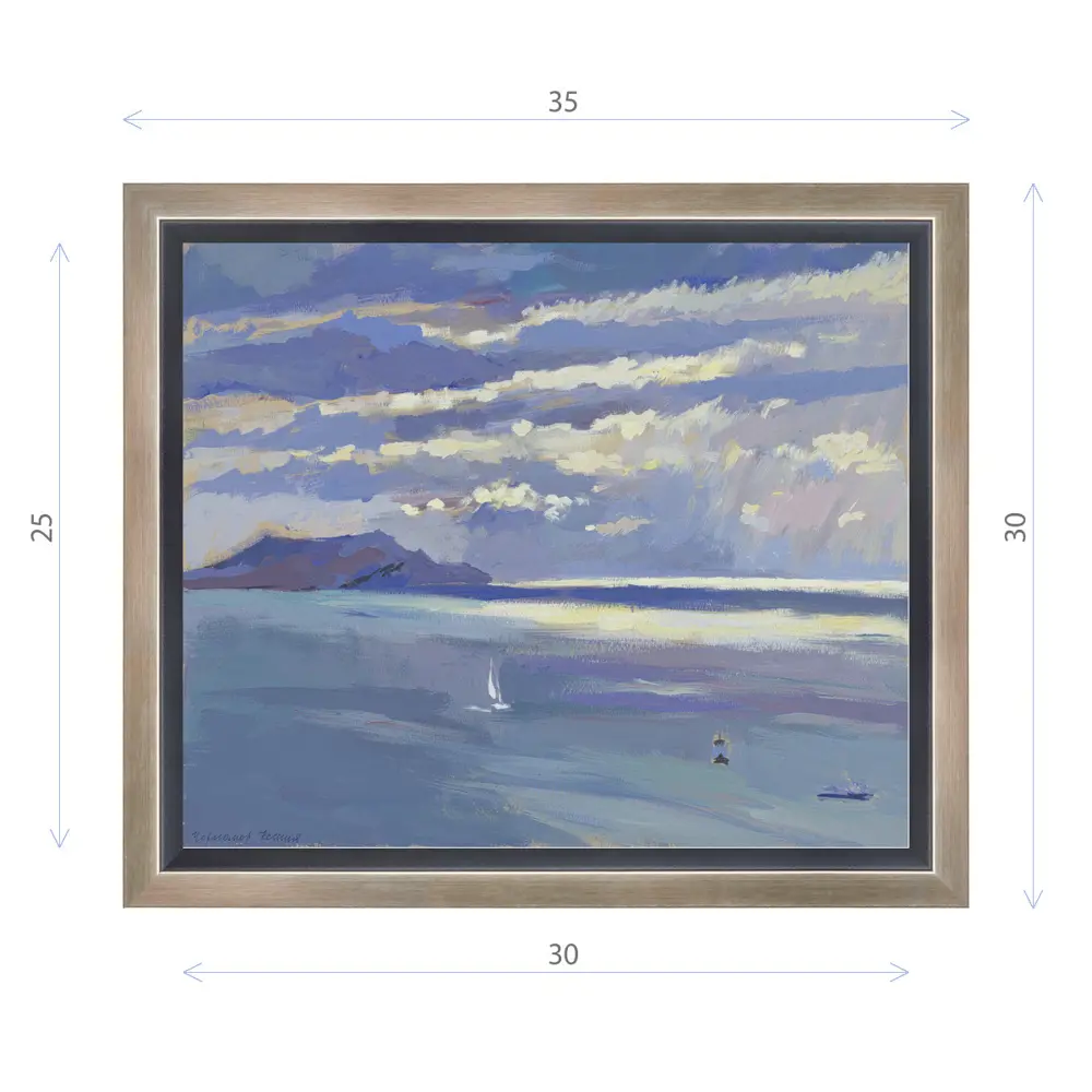 Фото Картина в раме Декор депо "Ксения Черномор. Мыс Меганом. Крым" 30x35 см Фото Картина в раме Декор депо "Ксения Черномор. Мыс Меганом. Крым" 30x35 см