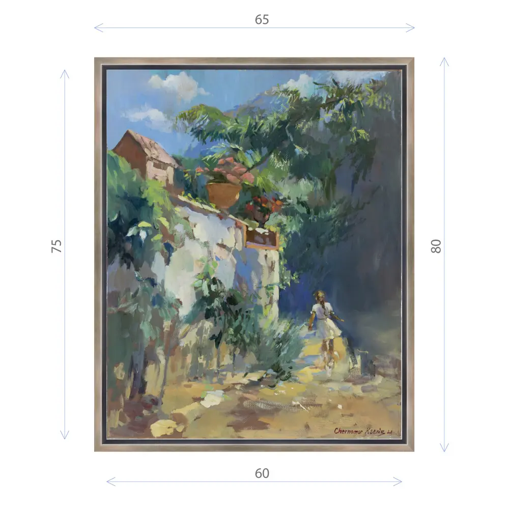 Фото Картина в раме Декор депо "Ксения Черномор. Полдень В Новом Свете" 80x65 см Фото Картина в раме Декор депо "Ксения Черномор. Полдень В Новом Свете" 80x65 см