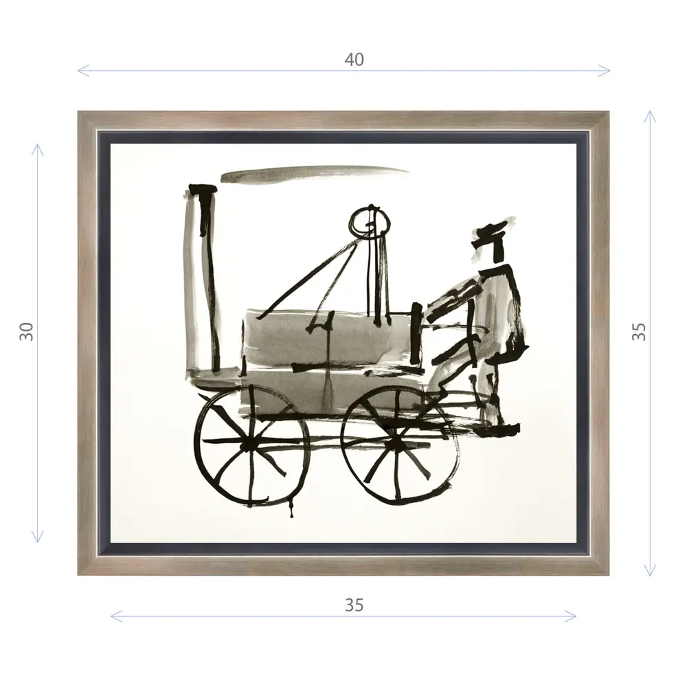 Фото Картина в раме Декор депо "Константин Малютин. Локомотив" 35x40 см Фото Картина в раме Декор депо "Константин Малютин. Локомотив" 35x40 см