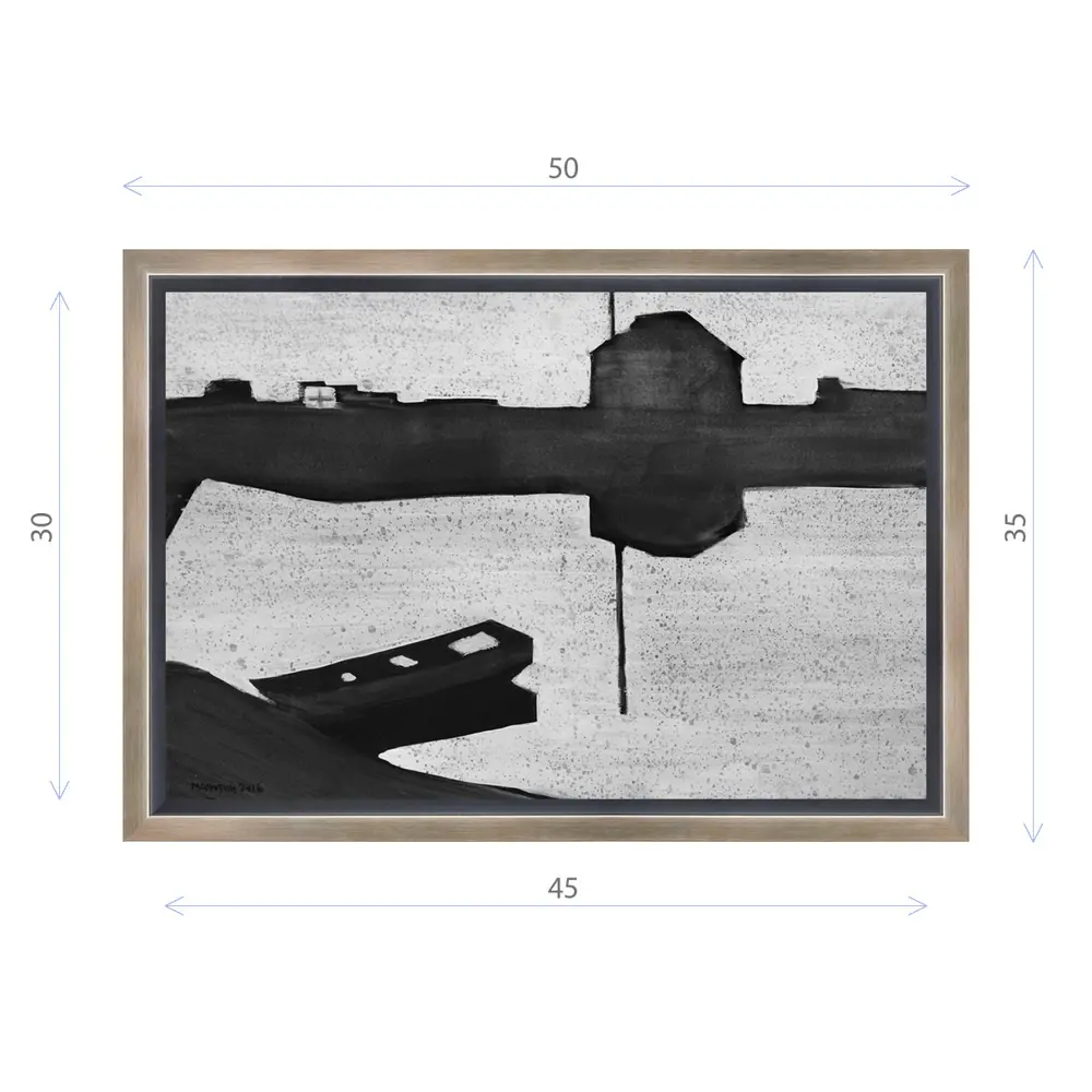 Фото Картина в раме Декор депо "Константин Малютин. Деривационный канал" 35x50 см Фото Картина в раме Декор депо "Константин Малютин. Деривационный канал" 35x50 см
