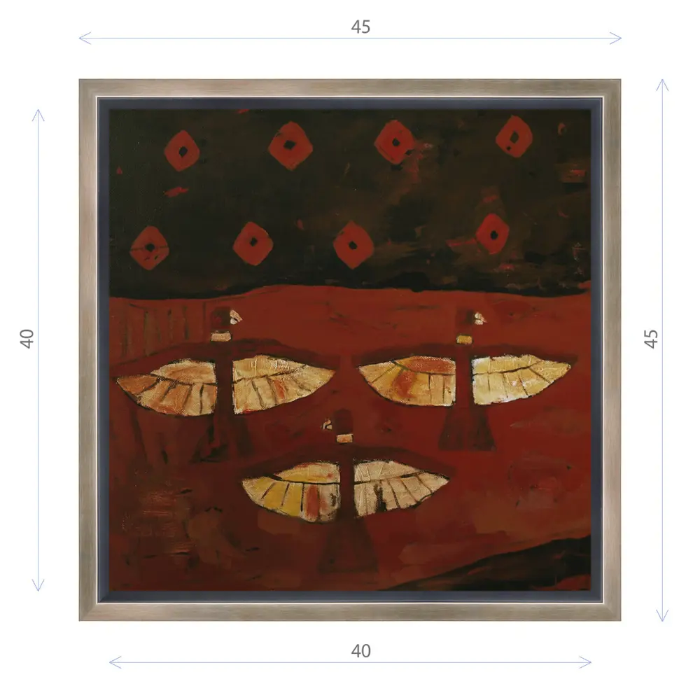 Фото Картина в раме Декор депо "Константин Малютин. Три орла" 45x45 см Фото Картина в раме Декор депо "Константин Малютин. Три орла" 45x45 см