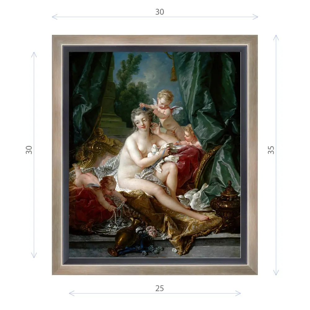 Фото Картина в раме Декор депо Франсуа Буше Туалет Венеры 35x30 см Фото Картина в раме Декор депо Франсуа Буше Туалет Венеры 35x30 см