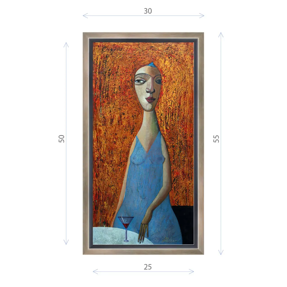 Фото Картина в раме Декор депо "Эдуард Абжинов. Марта" 30x55 см Фото Картина в раме Декор депо "Эдуард Абжинов. Марта" 30x55 см