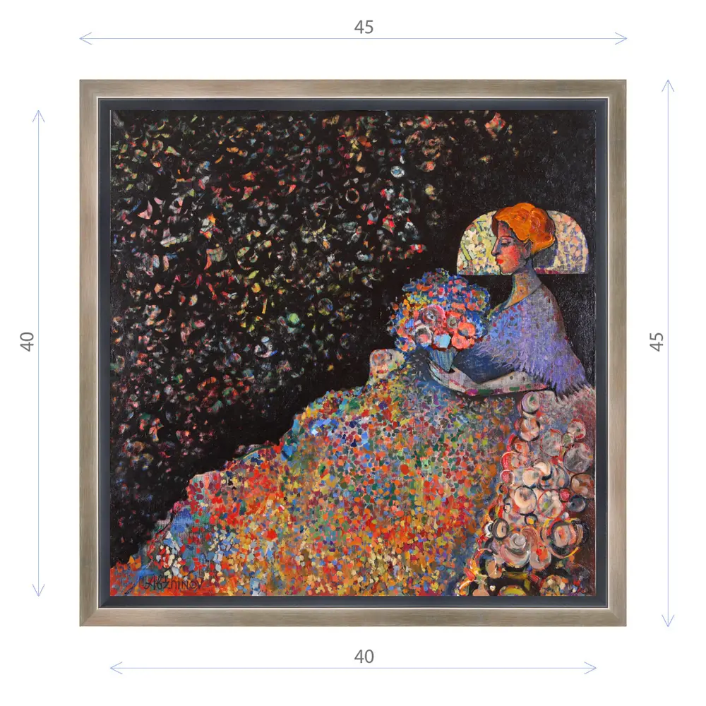 Фото Картина в раме Декор депо "Эдуард Абжинов. Сонная грация" 45x45 см Фото Картина в раме Декор депо "Эдуард Абжинов. Сонная грация" 45x45 см