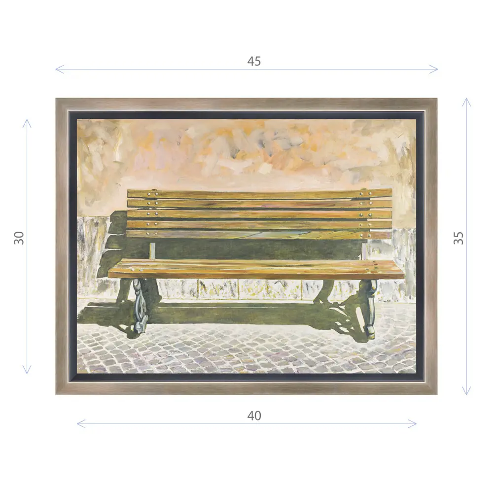 Фото Картина в раме Декор депо "Эдуард Абжинов. Сиеста" 35x45 см