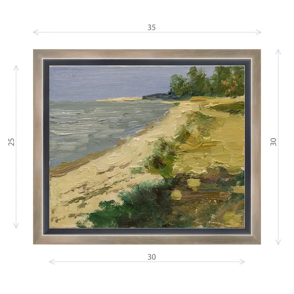 Фото Картина в раме Декор депо "Эдуард Абжинов. Песчаный берег" 30x35 см Фото Картина в раме Декор депо "Эдуард Абжинов. Песчаный берег" 30x35 см