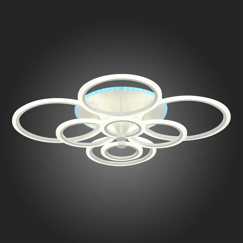 Фото 8 Люстра потолочная светодиодная EVOLED SLE500552-08RGB Белый/Белый LED RGB 1*212W 3000-6000K Фото 8 Люстра потолочная светодиодная EVOLED SLE500552-08RGB Белый/Белый LED RGB 1*212W 3000-6000K
