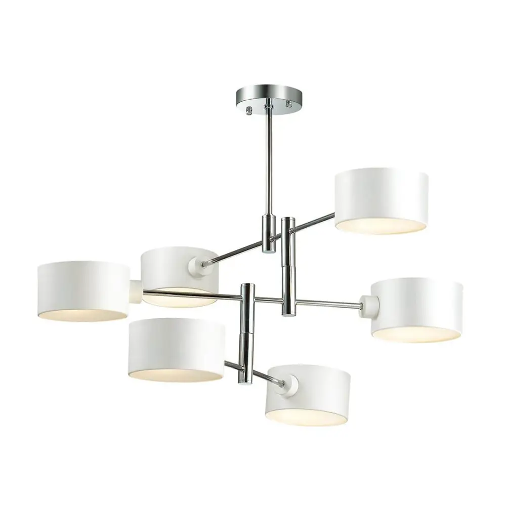 Фото 3 Люстра потолочная LUMION 3742_6C ASHLEY 6 ламп 12 м² цвет хром Фото 3 Люстра потолочная LUMION 3742_6C ASHLEY 6 ламп 12 м² цвет хром
