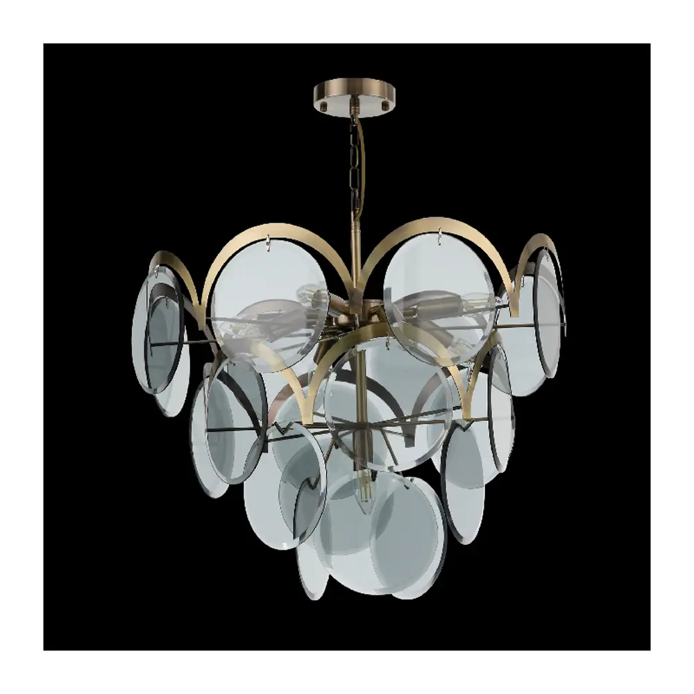 Фото 3 Люстра подвесная ST LUCE FAZIA SL1161.373.09, 9 ламп, цвет медный