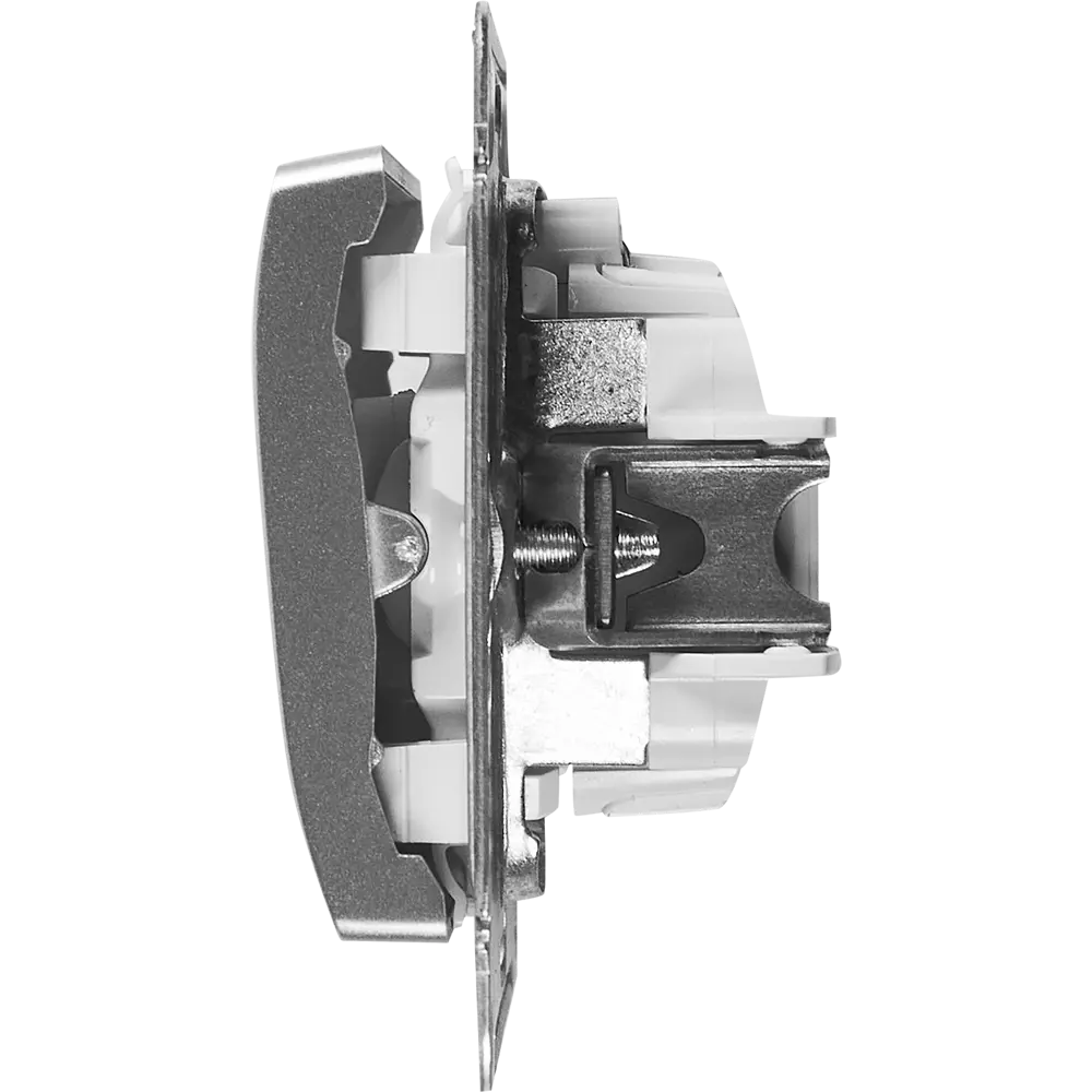 Фото 4 Выключатель встраиваемый Systeme Electric Glossa 3 клавиши цвет алюминий Фото 4 Выключатель встраиваемый Systeme Electric Glossa 3 клавиши цвет алюминий