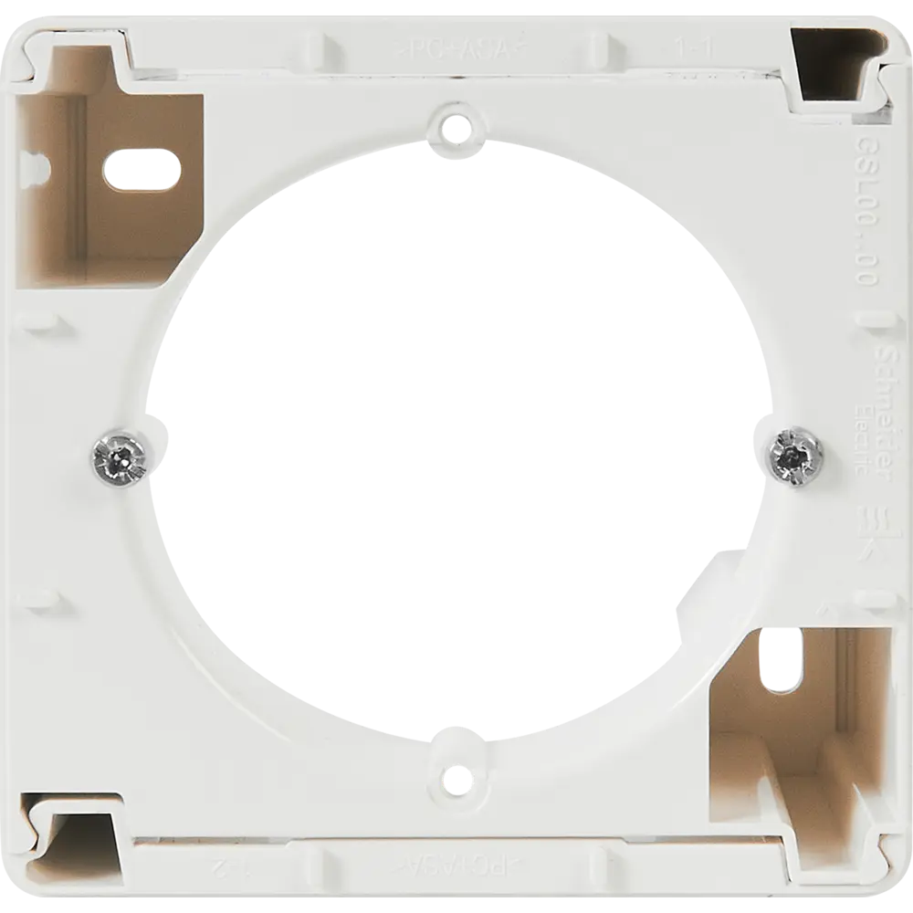 Фото Коробка для наружного монтажа Systeme Electric Glossa 1 пост цвет молочный Фото Коробка для наружного монтажа Systeme Electric Glossa 1 пост цвет молочный