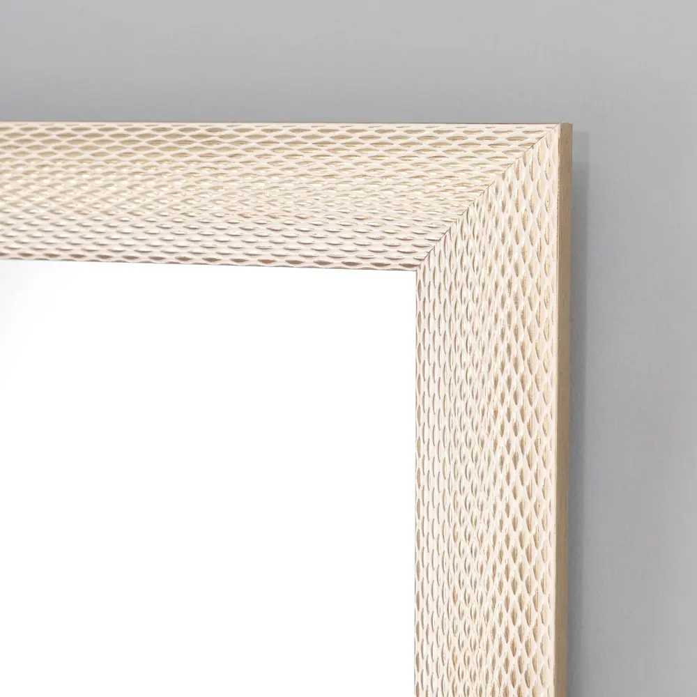 Фото 2 Зеркало с рамой Клик мебель настенное 38.8x68.8 см бежевое