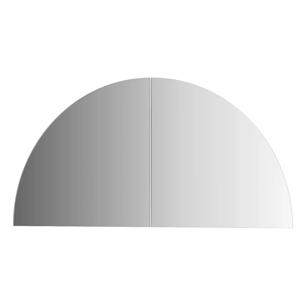 Фото Зеркальная плитка Evoform Reflective BY 1418, комплект 2 шт четверть круга 25x25 см, серебро Фото Зеркальная плитка Evoform Reflective BY 1418, комплект 2 шт четверть круга 25x25 см, серебро