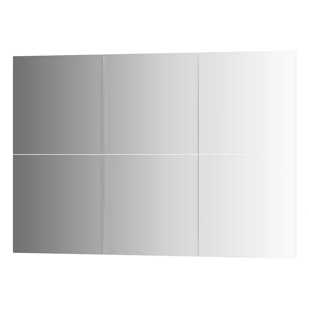 Фото Зеркальная плитка с фацетом Evoform Refractive BY 1507, 10 мм - комплект 6 шт квадрат 30x30 см, серебро Фото Зеркальная плитка с фацетом Evoform Refractive BY 1507, 10 мм - комплект 6 шт квадрат 30x30 см, серебро