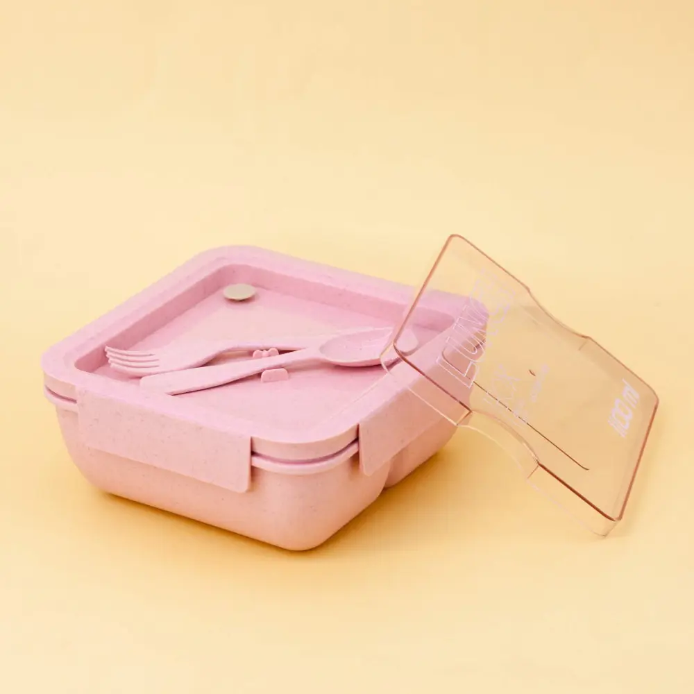 Фото 4 Контейнер Square 1.1 л пластик цвет розовый