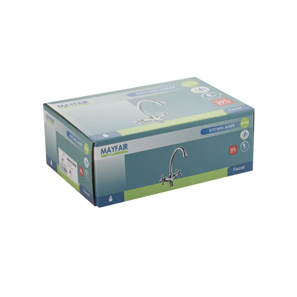 Фото 4 Смеситель для кухни двухвентильный Myfair 87305 высота 22.5 см цвет хром