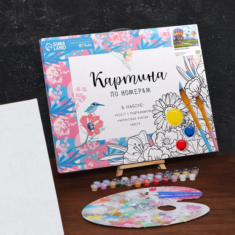 Фото 3 Картина по номерам на холсте с подрамником "Воздушные шары" 40x50 см Фото 3 Картина по номерам на холсте с подрамником "Воздушные шары" 40x50 см
