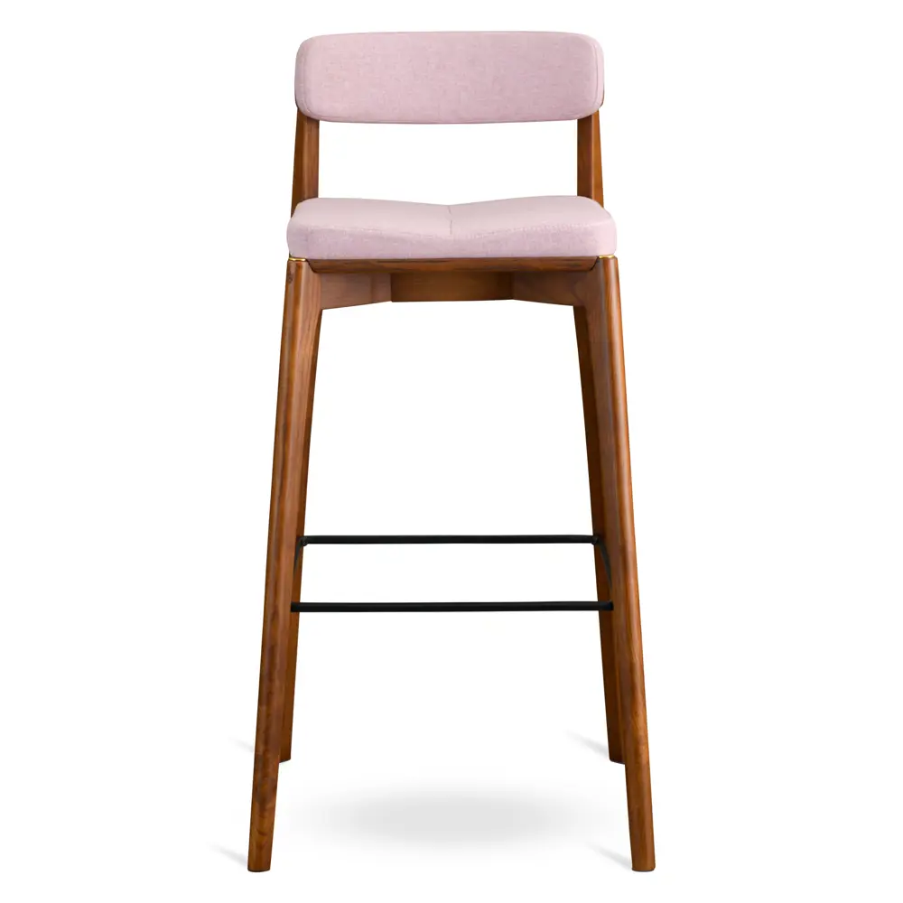 Фото 2 Барный стул Latitude Aska 51x102x52 цвет орех/розовый Фото 2 Барный стул Latitude Aska 51x102x52 цвет орех/розовый