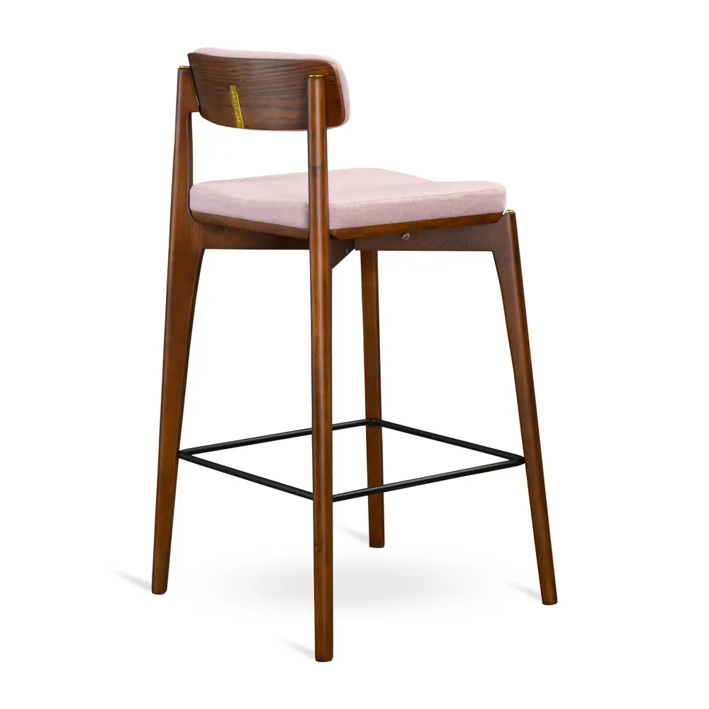 Фото 3 Полубарный стул Latitude Aska 52x93x55 цвет орех/розовый Фото 3 Полубарный стул Latitude Aska 52x93x55 цвет орех/розовый