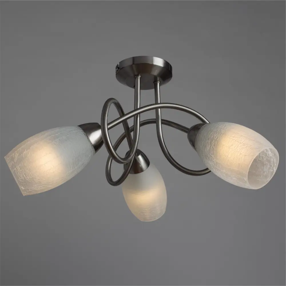 Фото 2 Люстра потолочная ARTE LAMP MUTTI 3 лампы 6 м² цвет серый Фото 2 Люстра потолочная ARTE LAMP MUTTI 3 лампы 6 м² цвет серый