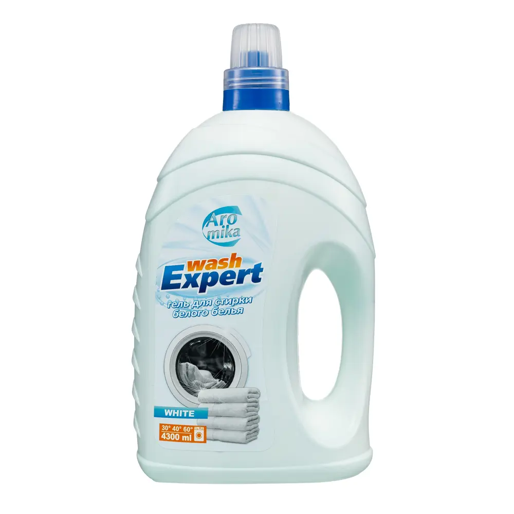 Фото Гель для стирки белого белья Аромика Wash Expert White 4.3 л Фото Гель для стирки белого белья Аромика Wash Expert White 4.3 л