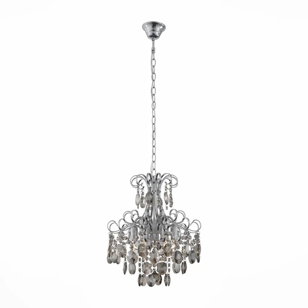 Фото Люстра подвесная хрустальная St Luce Orecchini SL846.103.06 E14 6 ламп 12 м² Фото Люстра подвесная хрустальная St Luce Orecchini SL846.103.06 E14 6 ламп 12 м²