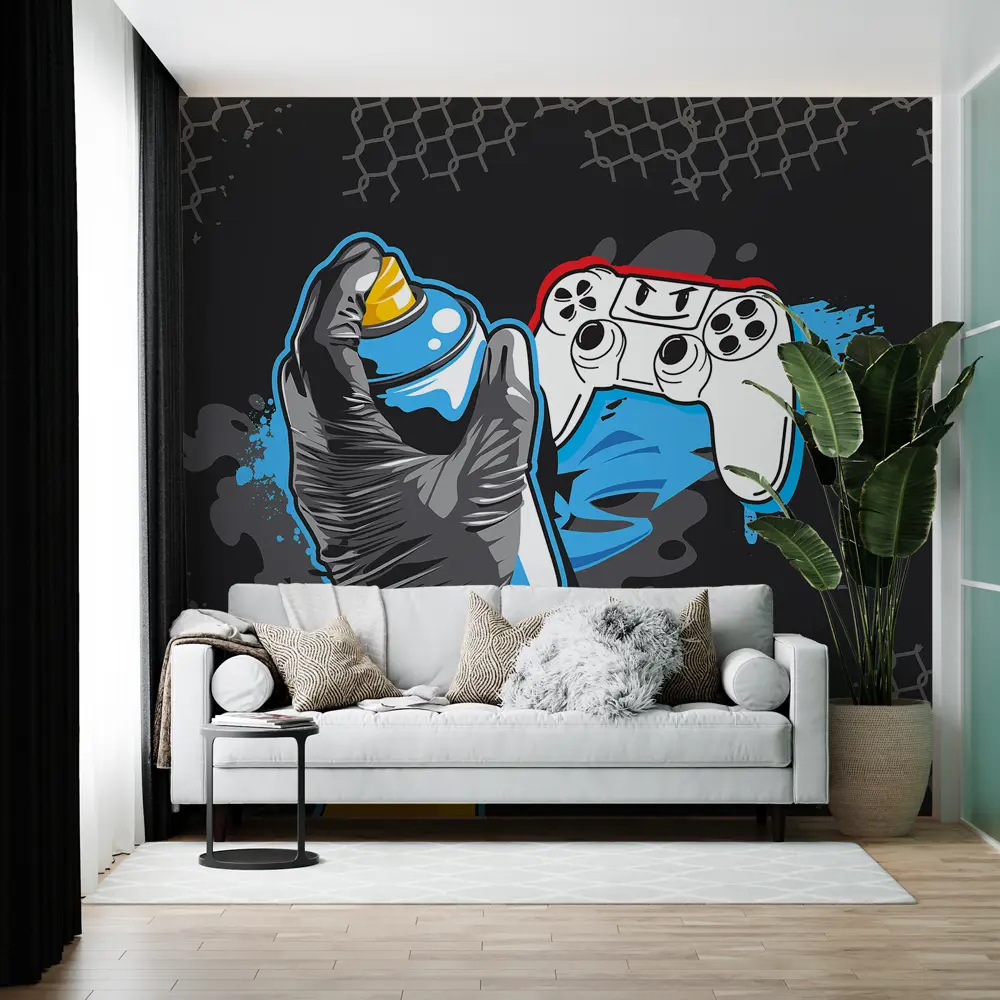 Фото 4 Фотообои флизелиновые Luxury walls 300x270 см Граффити AM11903 Фото 4 Фотообои флизелиновые Luxury walls 300x270 см Граффити AM11903