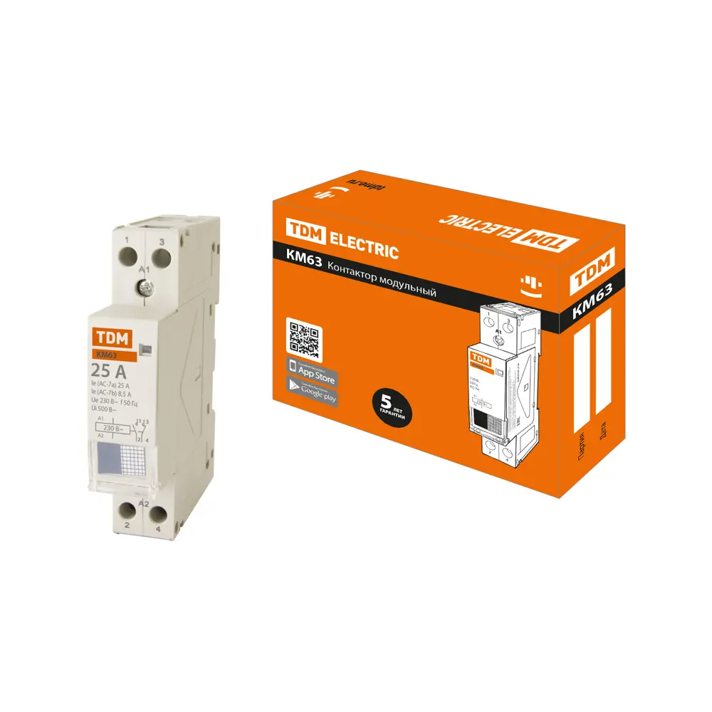Фото Контактор Tdm electric КМ63/2-25 1НО 1НЗ 25 А 230 В Фото Контактор Tdm electric КМ63/2-25 1НО 1НЗ 25 А 230 В