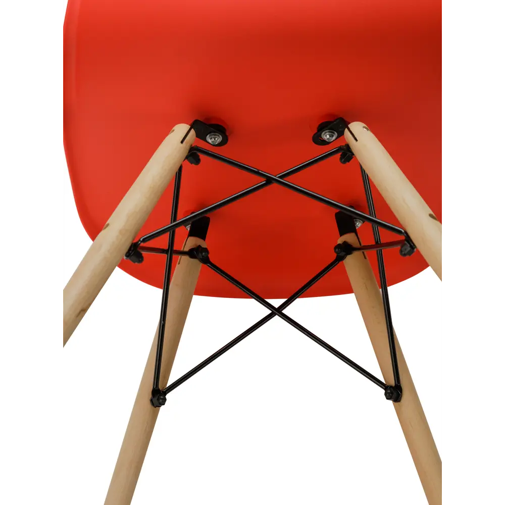 Фото 7 Комплект стульев 4 шт Leon group Eames DSW83 х41x46 см полипропилен цвет красный Фото 7 Комплект стульев 4 шт Leon group Eames DSW83 х41x46 см полипропилен цвет красный
