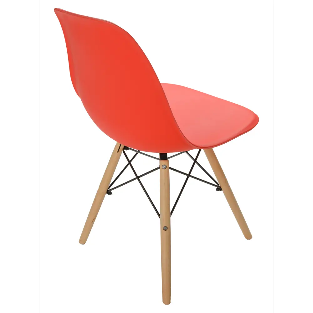 Фото 4 Комплект стульев 4 шт Leon group Eames DSW83 х41x46 см полипропилен цвет красный Фото 4 Комплект стульев 4 шт Leon group Eames DSW83 х41x46 см полипропилен цвет красный