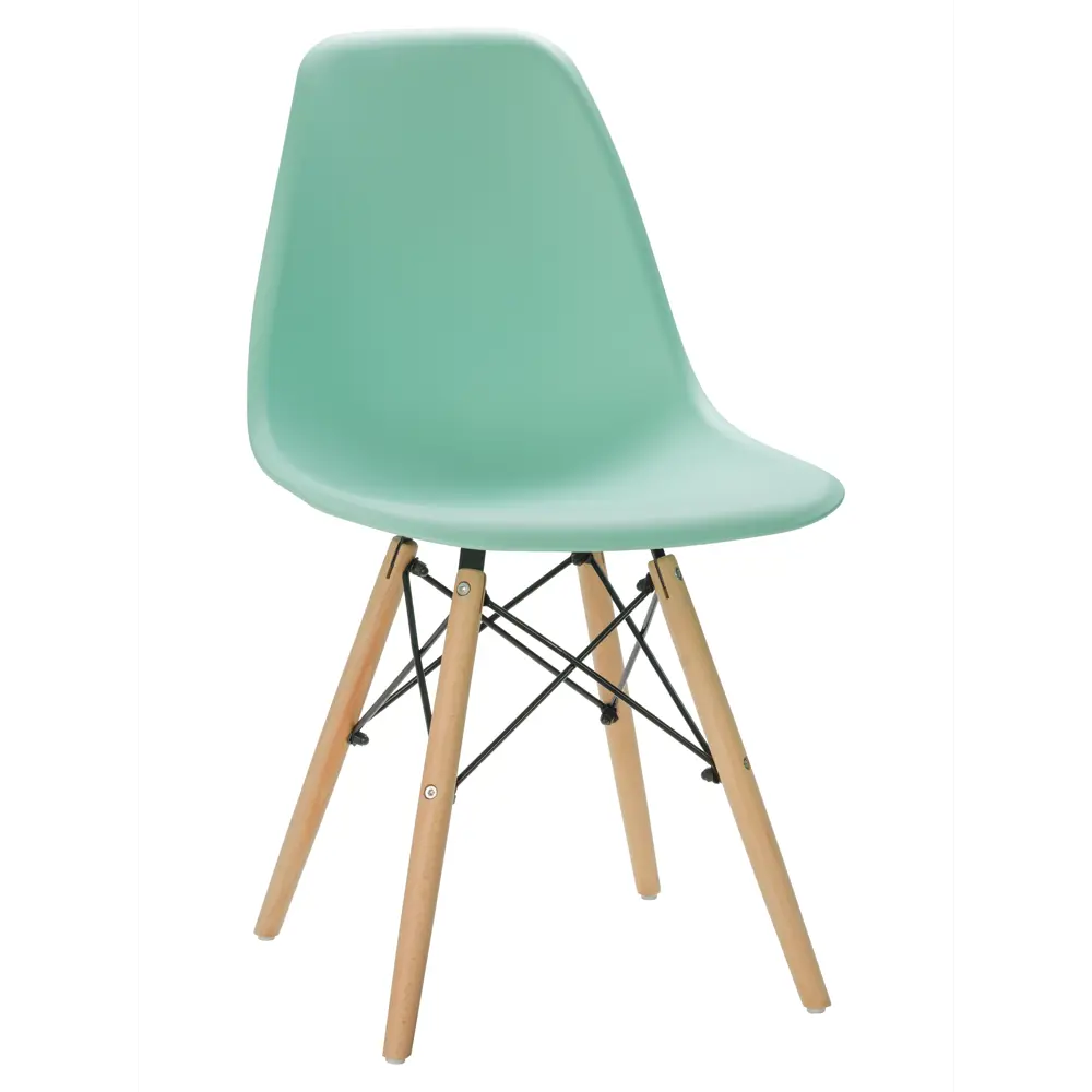 Фото 2 Стул Leon group Eames DSW 83x41x46 см полипропилен цвет мятный Фото 2 Стул Leon group Eames DSW 83x41x46 см полипропилен цвет мятный