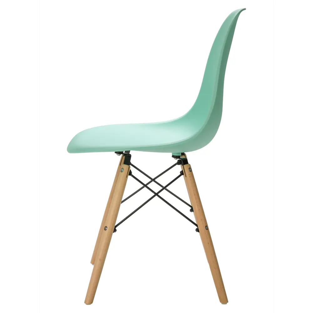 Фото 6 Набор стульев 4 шт Leon group Eames DSW83x41x46 см полипропилен цвет мятный Фото 6 Набор стульев 4 шт Leon group Eames DSW83x41x46 см полипропилен цвет мятный