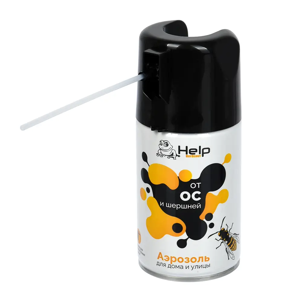 Фото Аэрозольный инсектицид Help от ос и шершней 250 мл Фото Аэрозольный инсектицид Help от ос и шершней 250 мл